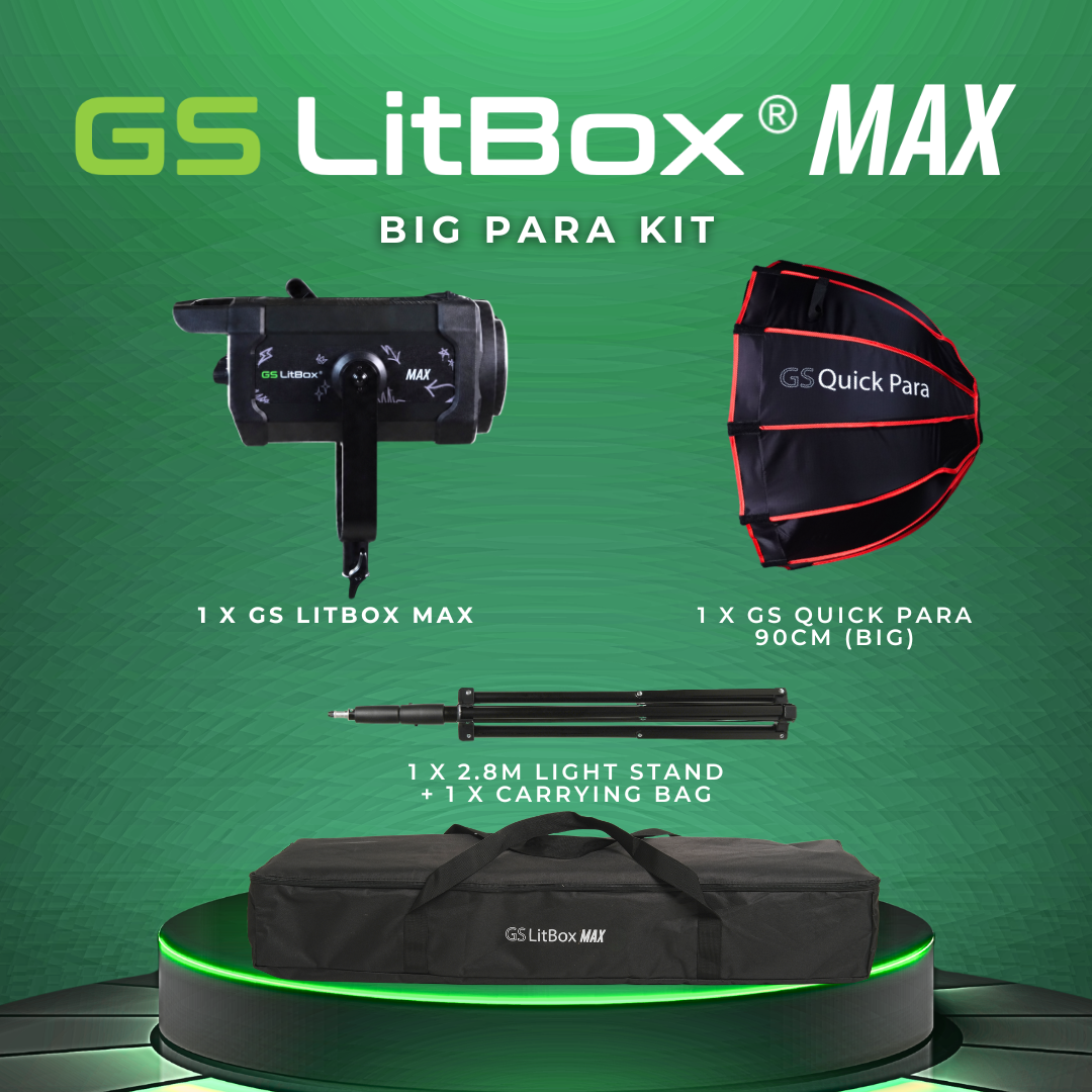 GS LitBox Max COB LED Video Light Adjustable Color Temperature & Brightness