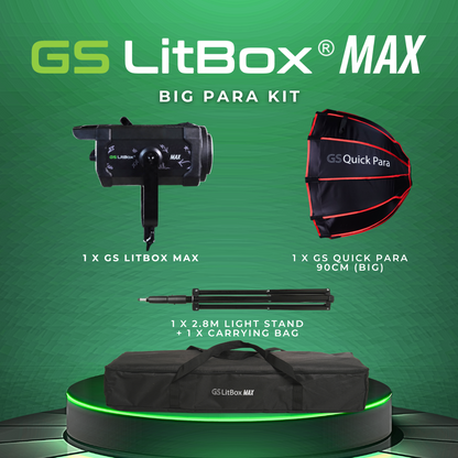GS LitBox Max COB LED Video Light Adjustable Color Temperature & Brightness