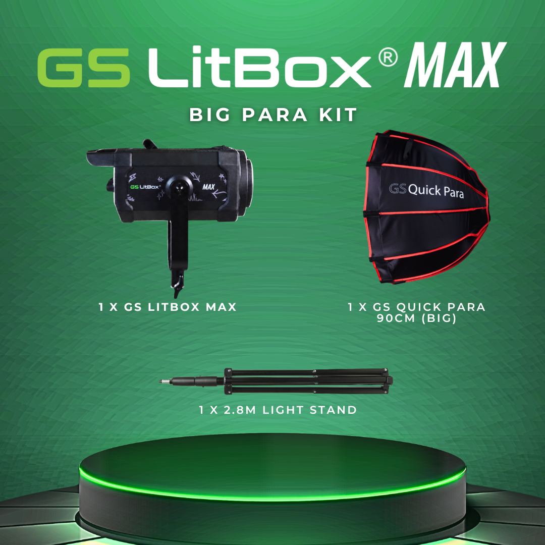 GS LitBox Max COB LED Video Light Adjustable Color Temperature & Brightness