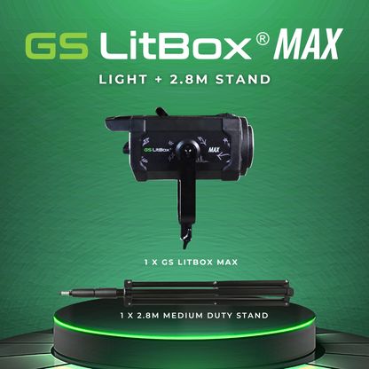 GS LitBox Max COB LED Video Light Adjustable Color Temperature & Brightness