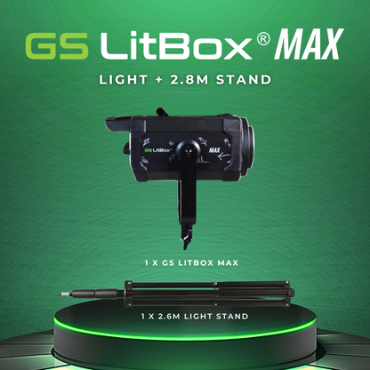 GS LitBox Max COB LED Video Light Adjustable Color Temperature & Brightness