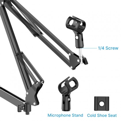GS Online Live Broadcast Multi Arm Table Clamp Stand Table Top Universal Live Broadcast Stand