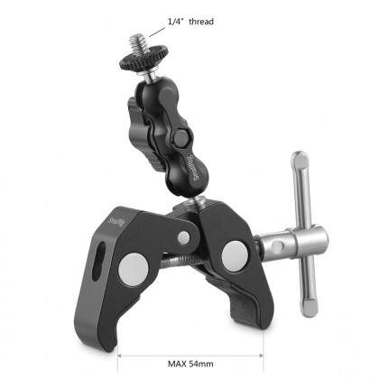 SmallRig 2161 Magic Arm Video Handlebar Camera Clamp with Ballhead Arm DSLR Camera Quick Release Clamp for Monitor Viewfinder