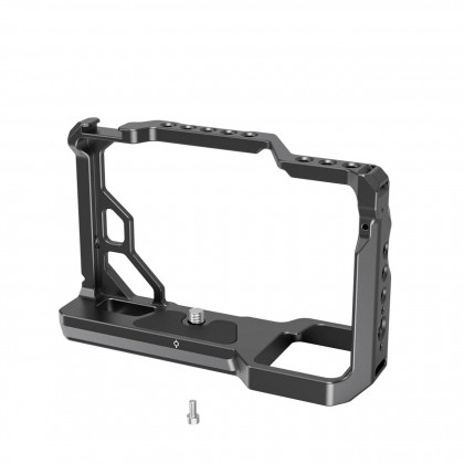 SmallRig 3081 DSLR Camera Cage for Sony A7C Housing Case Cold Shoe 1/4'' Arri Hole for Microphone LED Fill Light Extension