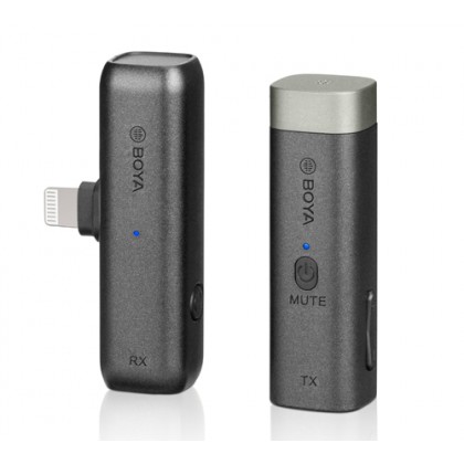 BOYA BY-WM3D 2.4GHz WIRELESS MICROPHONE IDEAL FOR DAILY VLOGGING LIVE STREAMING INTERVIEW COMPATIBLE WITH IPHONE IPAD DSLR