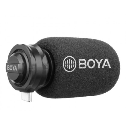 BOYA BY-DM100 DIGITAL STEREO CARDIOID CONDENSER MICROPHONE SUPERB SOUND FOR ANDROID USB TYPE-C DEVICES RECORDING