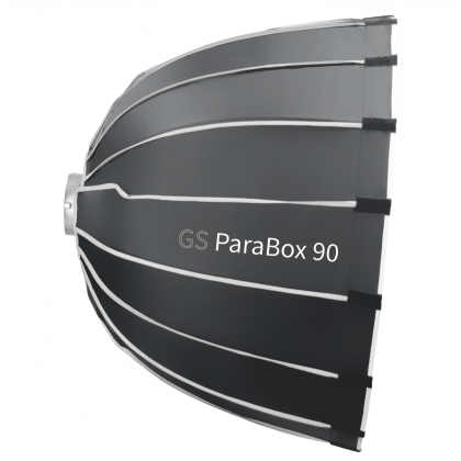 GS PARABOX 90CM PARABOLIC LED SOFTBOX PROFESSIONAL QUICK SET-UP DEEP SOFT BOX WITH GRID AND BOWEN MOUNT FOR STUDIO LED LIGHT