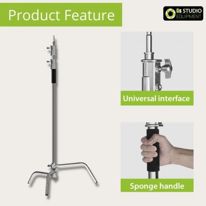 GS G-30 Professional Stainless Steel Heavy Duty C-Stand 330cm