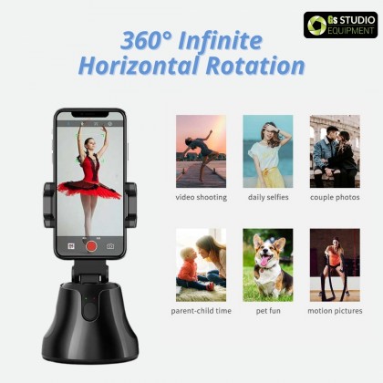 GS & SriHome 360 Object Tracking Personal Robot Cameraman Face Tracking PTZ for Smartphone Live