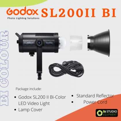 Godox SL200 II SL200II Bi, SL200IIBi, SL-200 Bi, SL-200 II Bi, SL200IIBi-Color LED Video Light Bi Colour Version