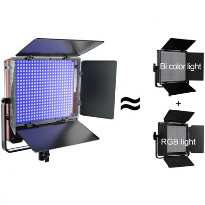 GVM 50SM RGB LED Double-sided Light Bi-Color Soft Panel Single Kit