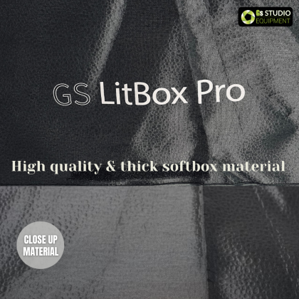 GS LITBOX PRO CONTINOUS LIGHTING SOFTBOX LED KIT 85W ADJUSTABLE COLOR 3200-5500K WITH WIRELESS REMOTE CONTROL LIGHT KIT