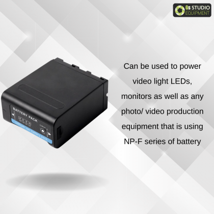 GS Pro NP-F980A 7800mAh Rechargeable NP-F Li-ion Battery Type C USB