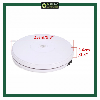 GS 25cm 360° 3D Electric Motorized Display Stand Rotating Turntable for Exhibition
