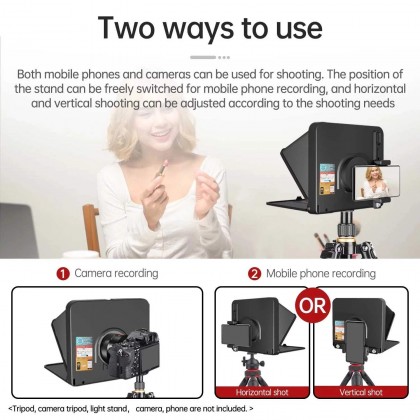 LensGo TC7 Teleprompter For Smartphone and Camera