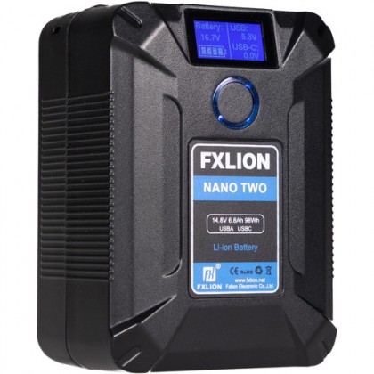 FXLion Nano Two 98Wh Ultra Compact V-Mount Battery FREE Fast Charger