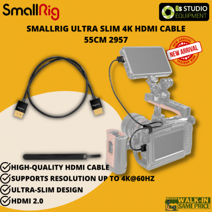 SmallRig Ultra Slim 4K HDMI Cable 35cm/55cm 2956/2957