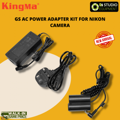 GS AC POWER ADAPTER KIT FOR CANON/NIKON CAMERA (Adapter Kit with Malaysia Plug)