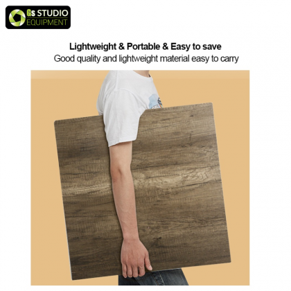 GS Flat Lay Hard Background Board 60x60cm Photography Studio Wooden Cement 3D Texture Realistic Water Resistance Photoshoot Backdrop