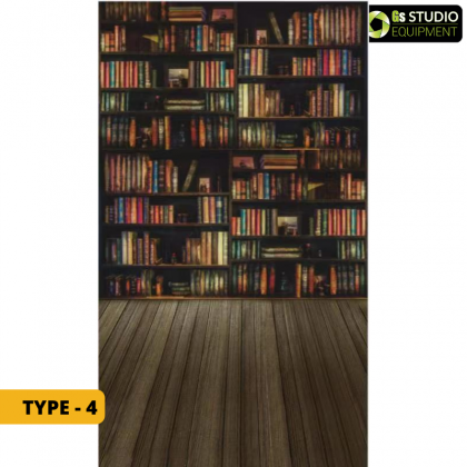 GS Bookshelf Theme Library Convo Convocation Backdrop Background 3x5m