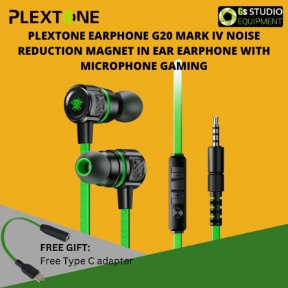 PLEXTONE Earphone G20 MARK IV Noise Reduction Magnet In Ear Earphone With Microphone Earphone Gaming Earphone Headphone
