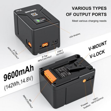 ZGCINE V160 142Wh V-Mount Battery (9600mAh)