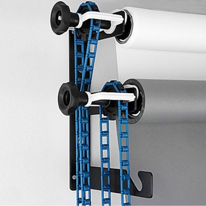 [GS] WALL MOUNTED MANUAL CHAIN BACKDROP KIT WITH 3 COLORS BACKDROP STARTER KIT (2.72X11M)