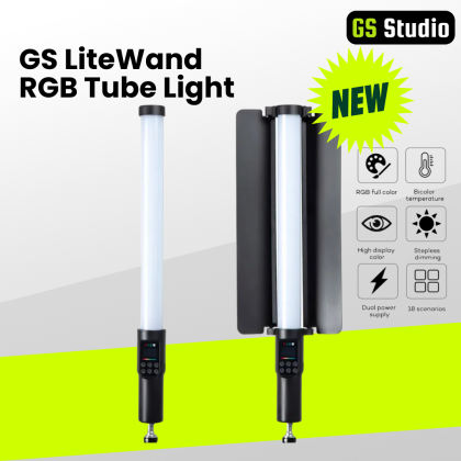 GS LiteWand RGB Tube Light Light Wand Light Stick for Photography Videography
