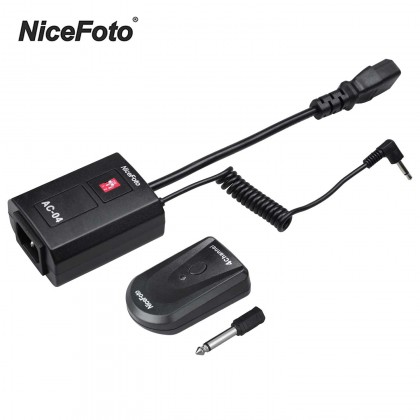 Nicefoto AC-04B 4 Channel Wireless FM Studio Flash Trigger Transmitter+Receiver