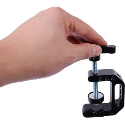 DigitalFoto C-CLAMP WITH 1/4" AND 3/8" SCREW MOUNT FOR LIGHTING AND VIDEO EQUIPMENT
