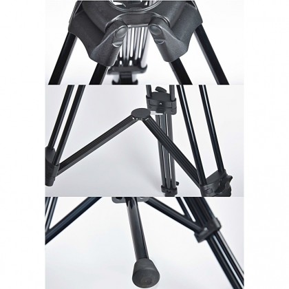 GS PT05 PROFESSIONAL VIDEOGRAPHY TRIPOD WITH FLUID VIDEO HEAD