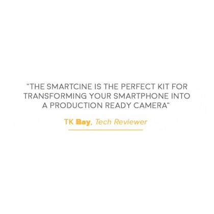 SMARTCINE STEREO VIDEO KIT VLOG FOR SMARTPHONE WITH VIDEO LIGHT, MICROPHONE & LENS ALL IN ONE