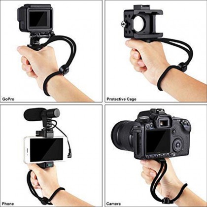 Ulanzi F-Mount Mobile Smartphone Camera Grip Holder Handle Rig Monopod With Tripod Mount And Cold Shoe Mount For Vlog