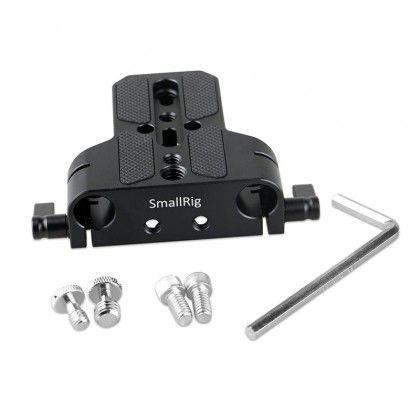 SMALLRIG 1674 BASEPLATE WITH DUAL 15MM ROD CLAMP