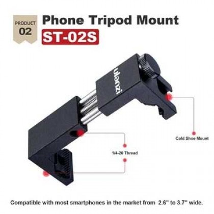 Ulanzi Record Microphone Tripod Vlog Kit 5 Mini Tripod Vertical Shooting Phone Mount Kit 3.5MM Jack Video Audio Microphone