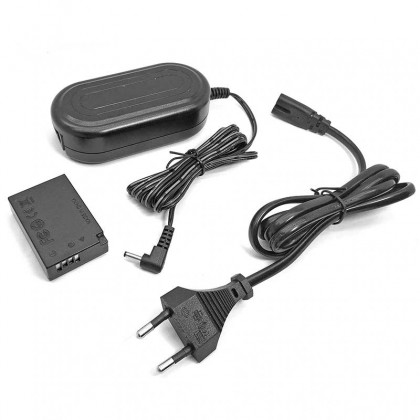 GS Studio E17N AC Power Adapter Kit for EOS M3 M5 EOSM3 Digital Cameras (ACK-E17 + LP-E17 Dummy) - E17N