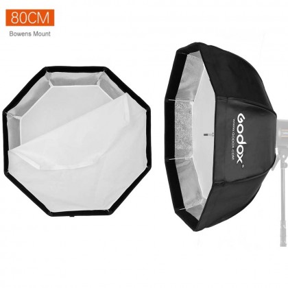 Godox SB-UE 80cm WITHOUT Grid Portable Octabox Octagonal Umbrella Softbox with Bowens Mount