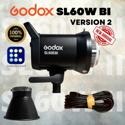 Godox SL60II SL60IID SL-60 II SL60 II D SL-60IID LED Video Light  5600K and Bi-Color Video Light Continuous Light Bowens Mount for Studio Video Recording